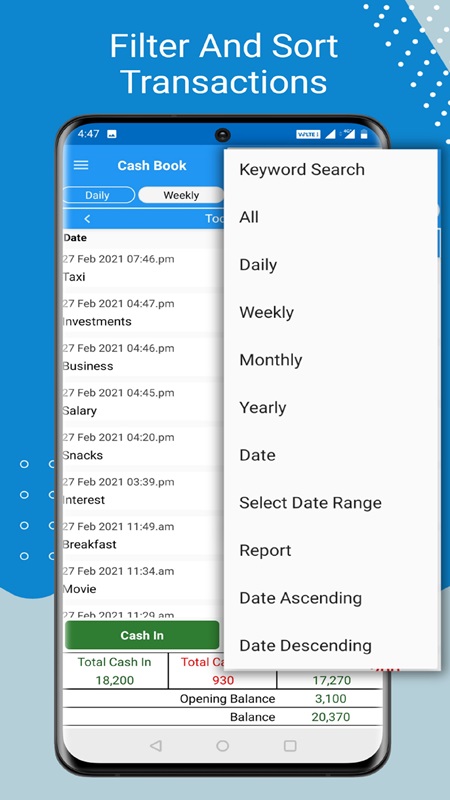 Cash Book- expense manager APK - screenshot 4