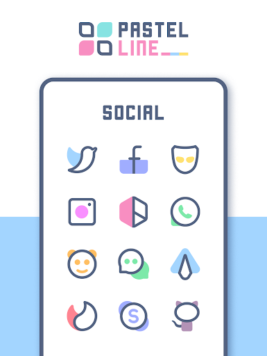 PastelLine IconPack - screenshot 4