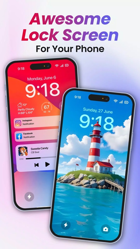 Lock Screen OS APK - screenshot 1
