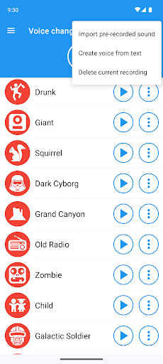 Voice changer with effects - screenshot 3
