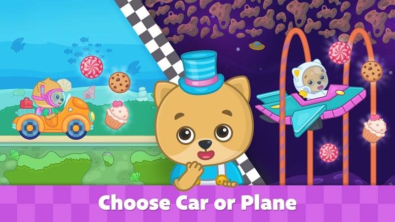 Bimi Boo Car Games for Kids app icon