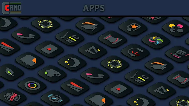 Camo Dark Icon Pack - screenshot 4