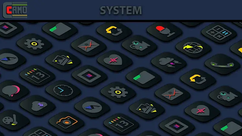 Camo Dark Icon Pack - screenshot 5