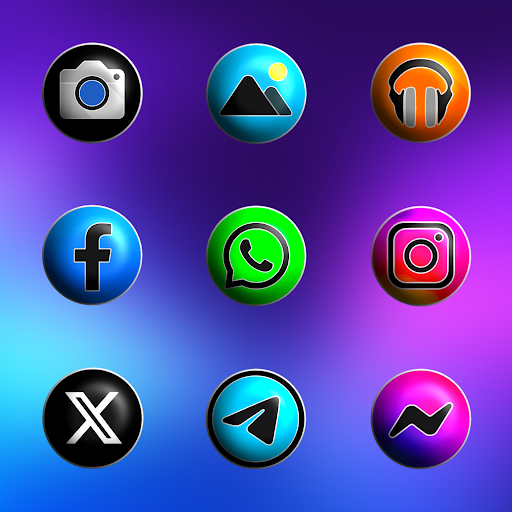 Pixly Fluo 3D Icon Pack - screenshot 3