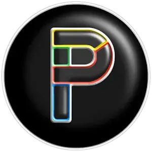 Pixly Dark 3D - Icon Pack app icon