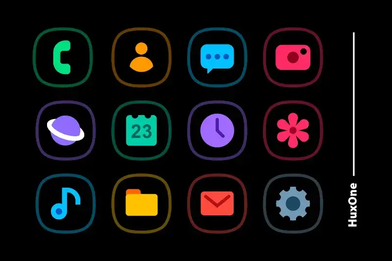 HuxOne Dark - Icon Pack - screenshot 1