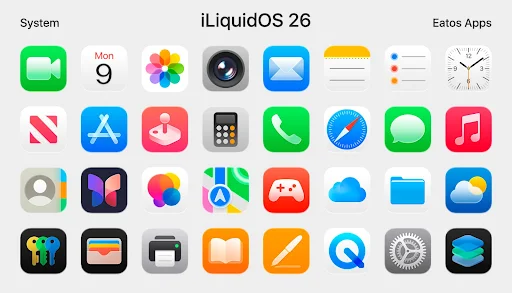 iLiquidOS 26 Icon Pack - screenshot 1