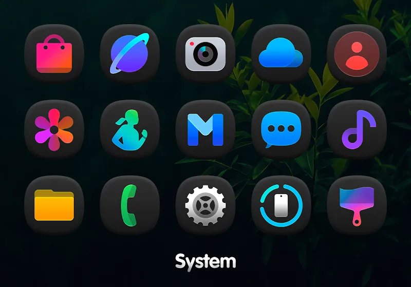 OneDark 3D - Icon Pack - screenshot 1
