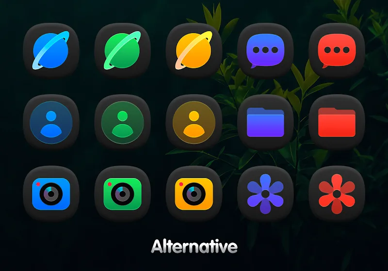 OneDark 3D - Icon Pack - screenshot 2