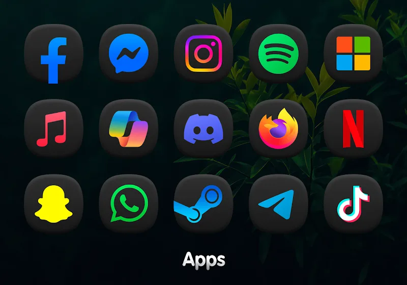 OneDark 3D - Icon Pack - screenshot 4