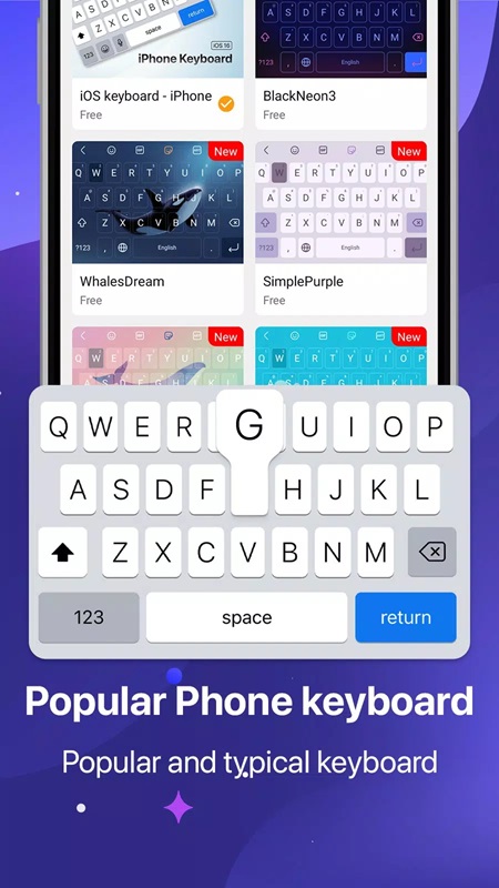 Keyboard OS 18 APK - screenshot 2