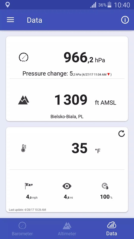 Barometer & Altimeter APK - screenshot 4