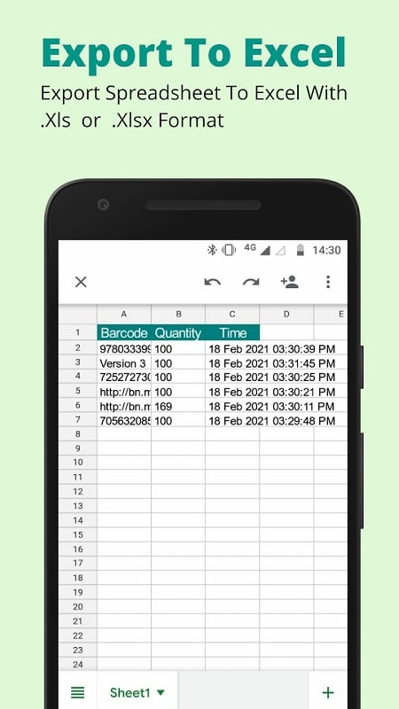 Excel Spreadsheet APK - screenshot 3