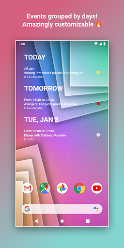 Calendar Widget Agenda Planner - screenshot 2