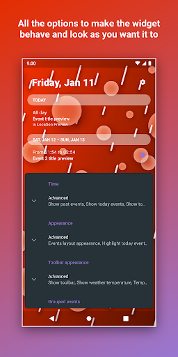 Calendar Widget Agenda Planner - screenshot 4