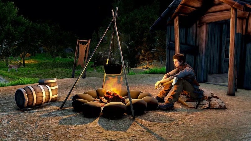 Woodcraft Island Survival Game app icon