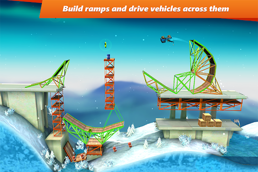 Bridge Constructor Stunts APK 5.0 (Full Game) for Android - screenshot 1