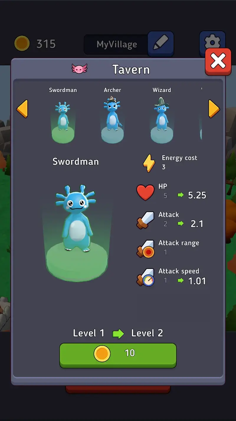 Axolotl Idler Tower Defense - screenshot 2