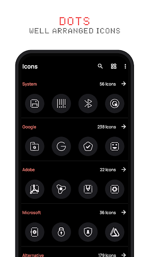Dots Adaptive Icon pack - screenshot 2