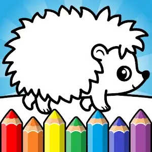Easy coloring book for kids app icon