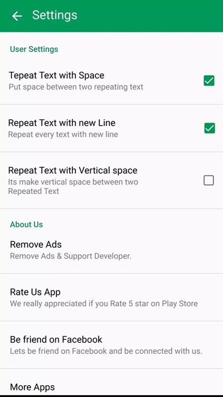 Text Repeater APK - screenshot 1