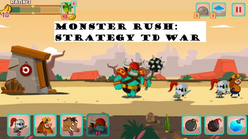 Monster Rush Strategy TD war APK app icon