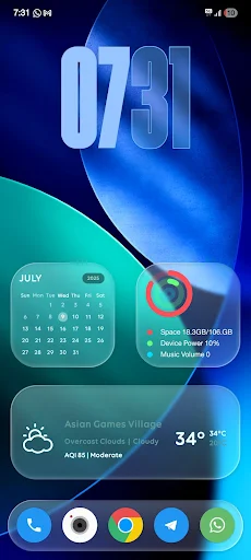 Liquid Glass for KLWP - screenshot 2
