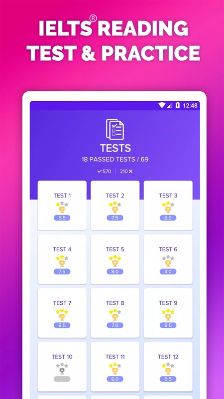 IELTS Reading Tests APK - screenshot 2
