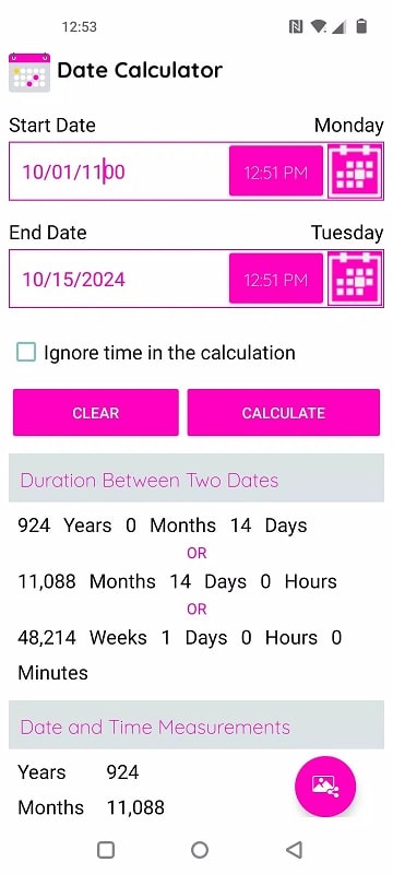 Date Calculator Pro APK - screenshot 1