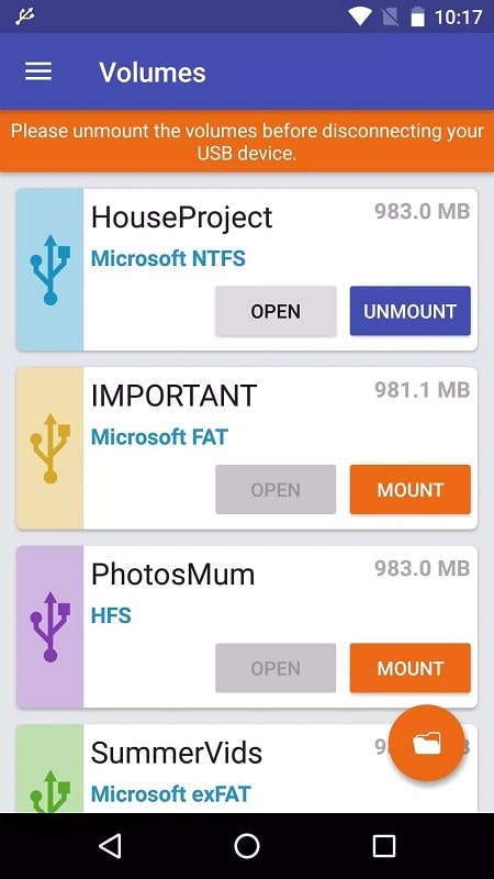 exFATNTFS for USB APK - screenshot 1