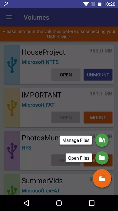 exFATNTFS for USB APK - screenshot 2