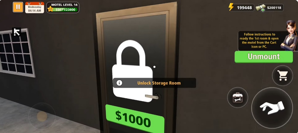 Supermarket & Motel Simulator APK - screenshot 1