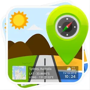GPS Map Stamp Camera app icon