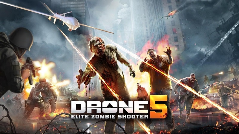 Drone 5 Elite Zombie Shooter app icon