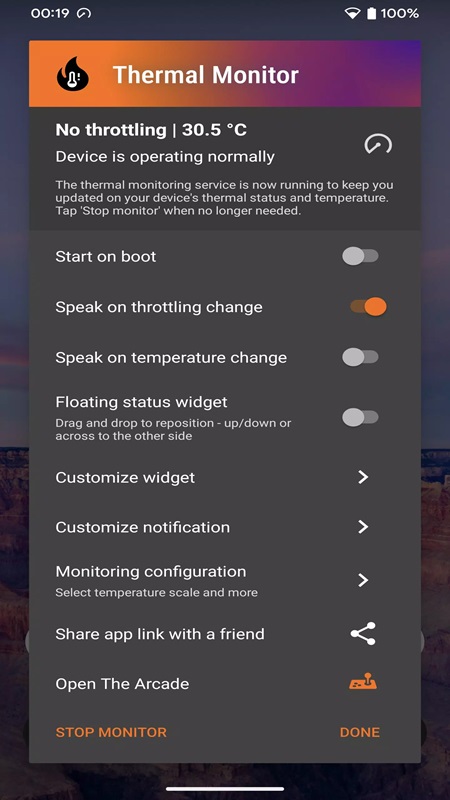 Thermal Monitor APK - screenshot 2