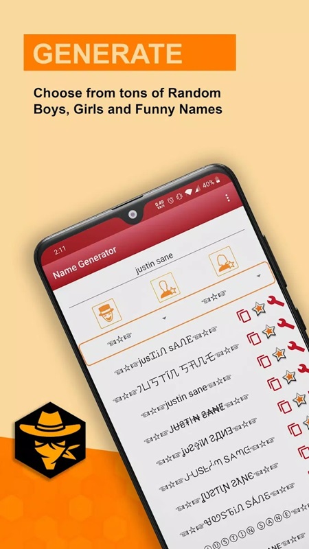 Nickname Generator APK - screenshot 3