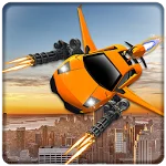 Flying Car Shooting Battle Adventure War Simulator app icon