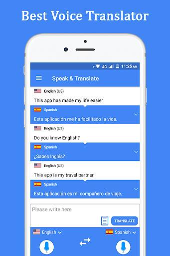 Speak and Translate Languages - screenshot 1