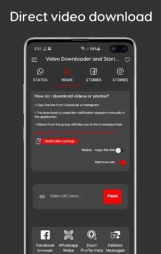 Videoer and Stories - screenshot 1