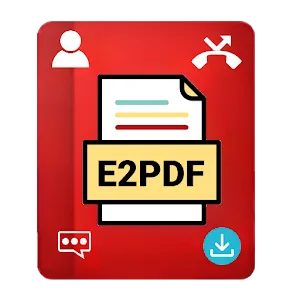 E2PDF SMS Call Backup Restore app icon