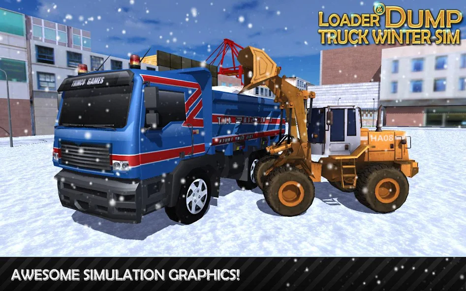 Loader & Dump Truck Winter SIM - screenshot 9