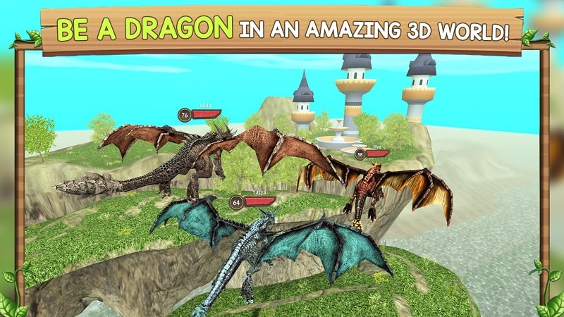 DRAGON SIM ONLINE: BE A DRAGON app icon
