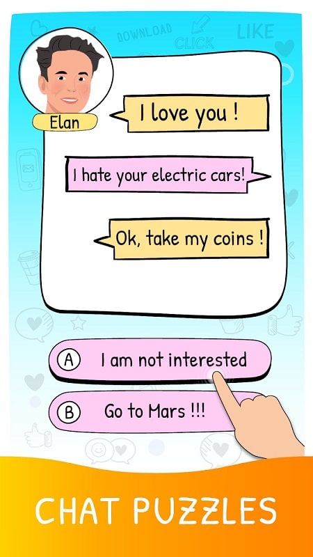 Who is 2 Brain Puzzle & Chats APK - screenshot 1