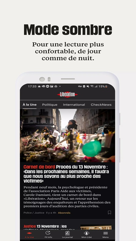 Libération APK - screenshot 1