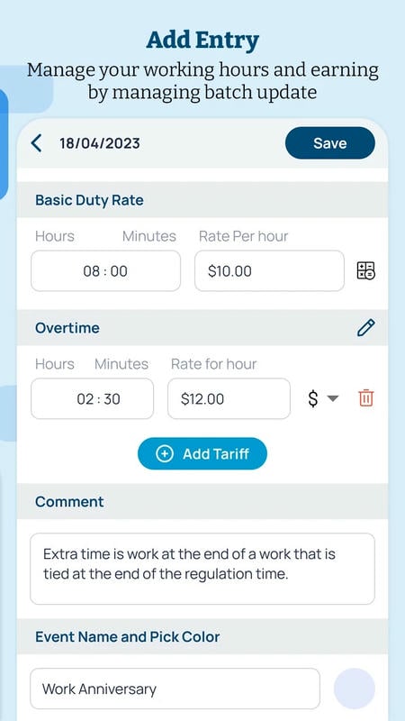 WorkSheet APK - screenshot 3