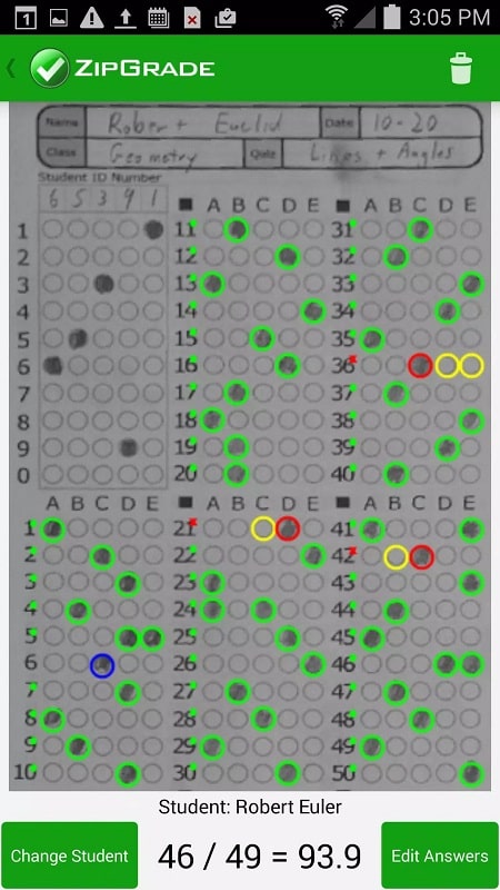 ZipGrade APK - screenshot 2