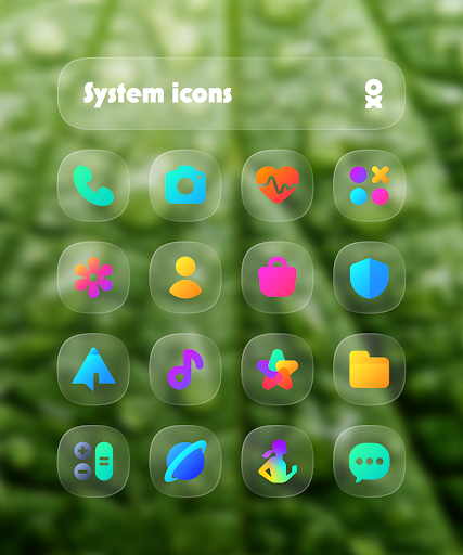 One UI Glass Color Icon Pack APK 1.1 (PaidPatched) - screenshot 2