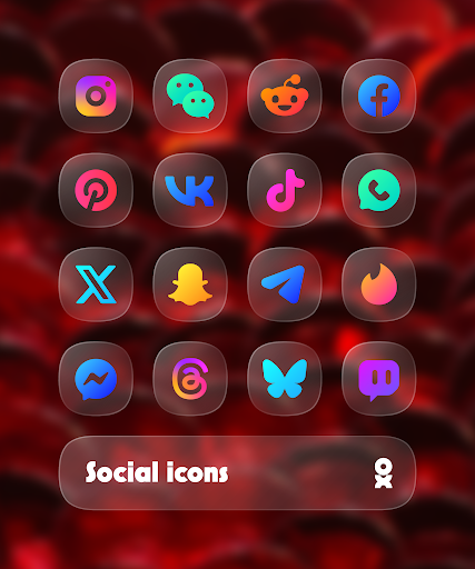 One UI Glass Color Icon Pack APK 1.1 (PaidPatched) - screenshot 3