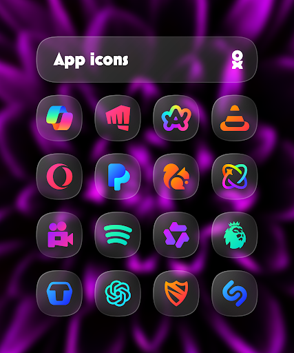One UI Glass Color Icon Pack APK 1.1 (PaidPatched) - screenshot 4
