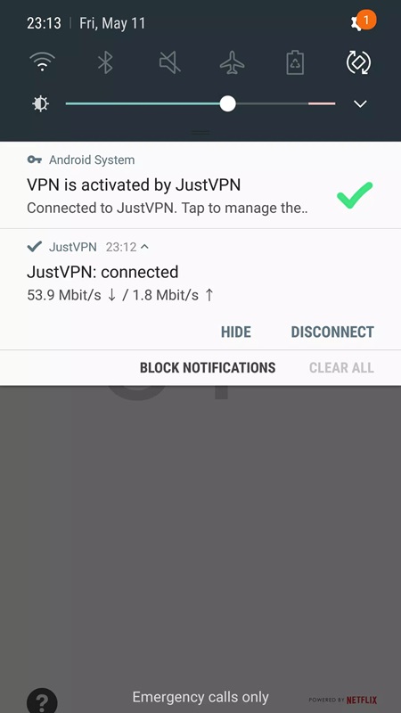 JustVPN APK - screenshot 1